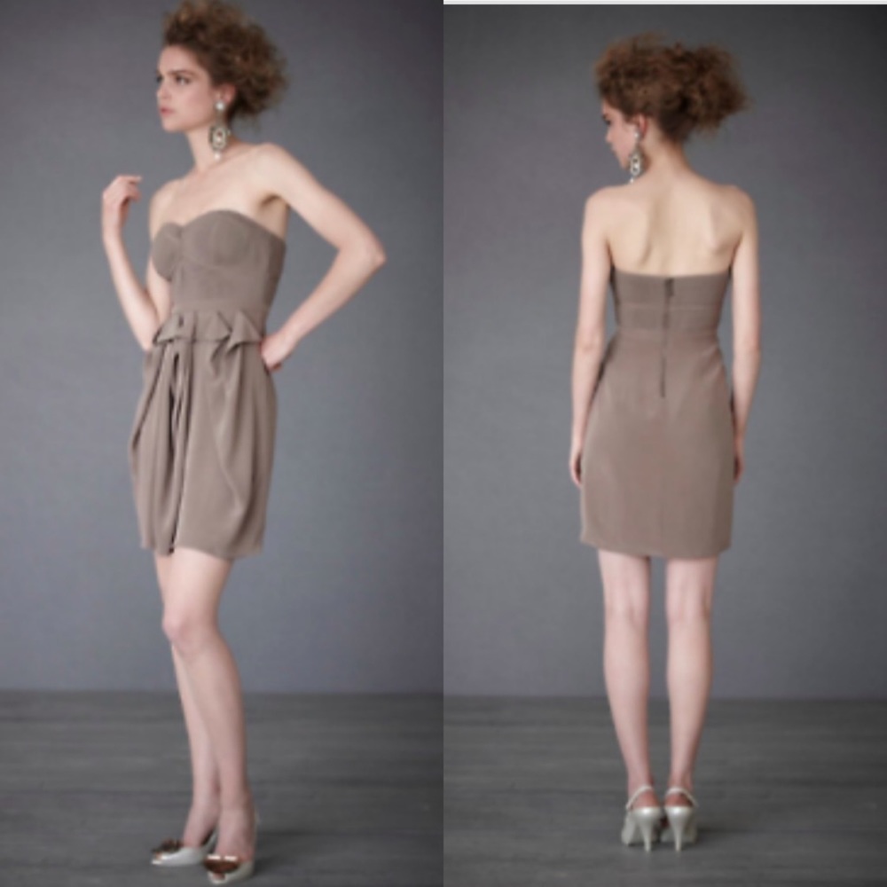 Anthropologie Quillaree sculpted cocktail dress